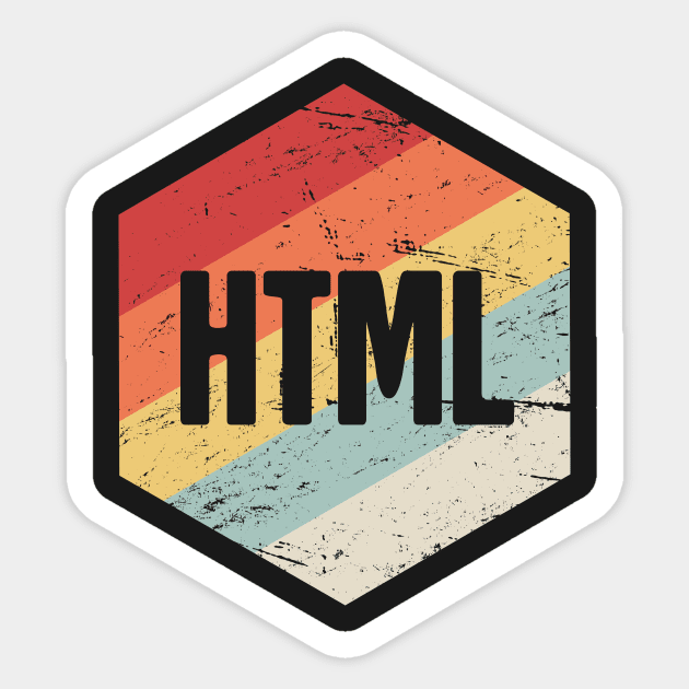 Retro HTML Icon Sticker by MeatMan